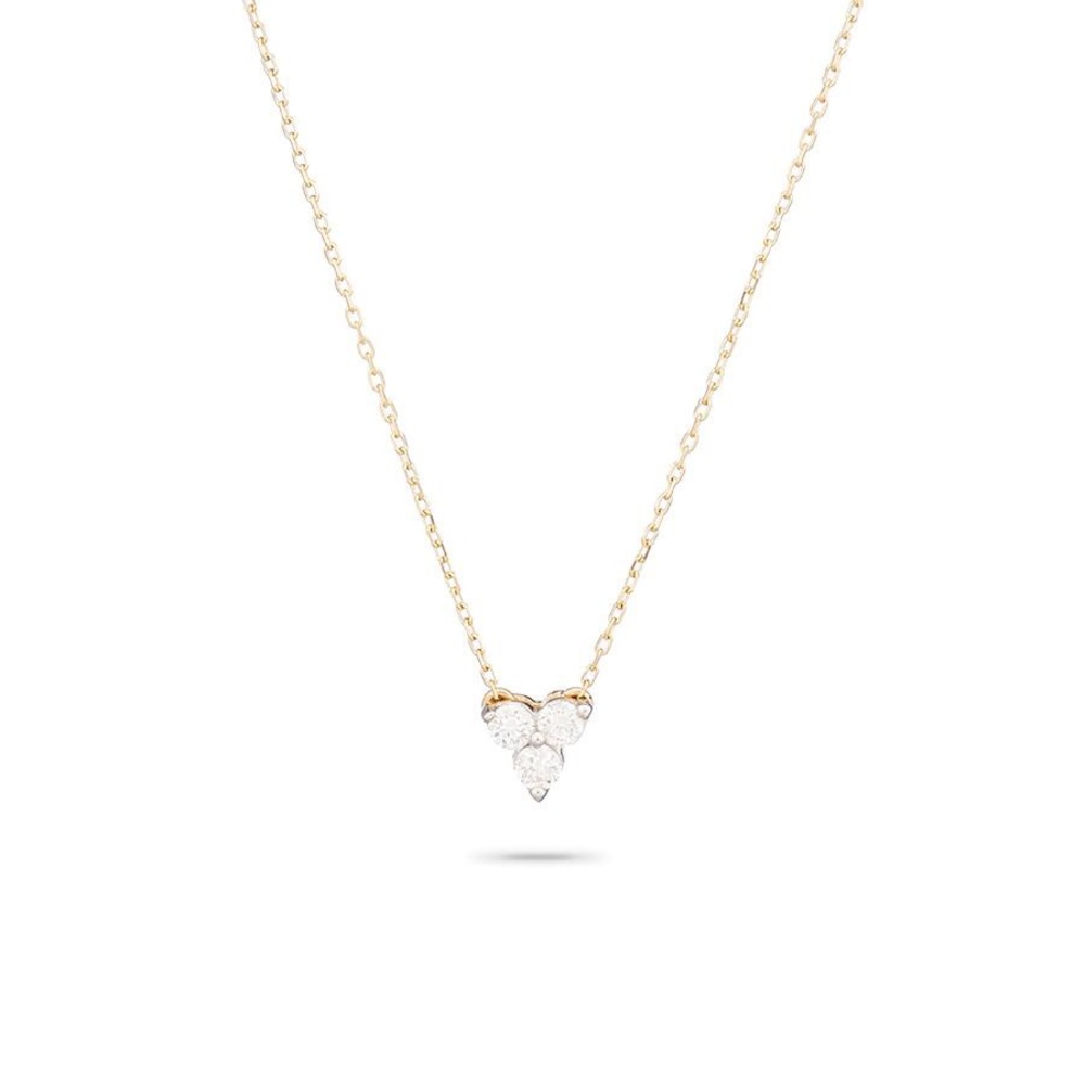 Adina Reyter 14K Gold Diamond Cluster Necklace